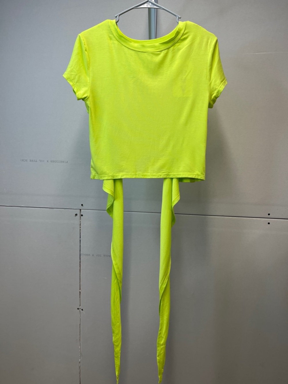 Legislates Neon Yellow Reversible Tie-Back Crop Top - Women - Picture 6 of 8